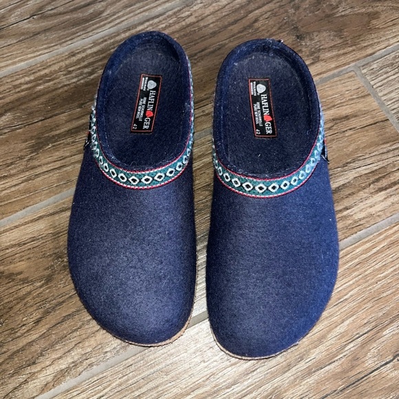 Haflinger pure wool clogs slips on shoes - Picture 1 of 6